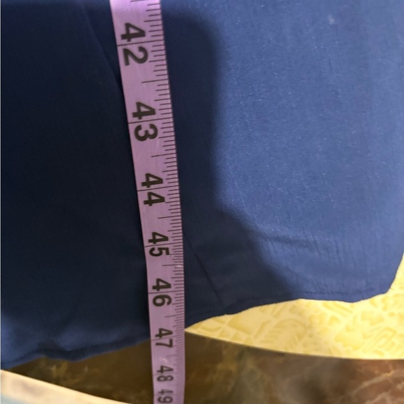 Vintage Sleeveless Blue Button-Down Dress - Picture 7 of 7